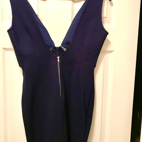 L’atise by Amy New Mini. Navy Blue Cool Cut Aways. Plunging V Neckline - Picture 6 of 7
